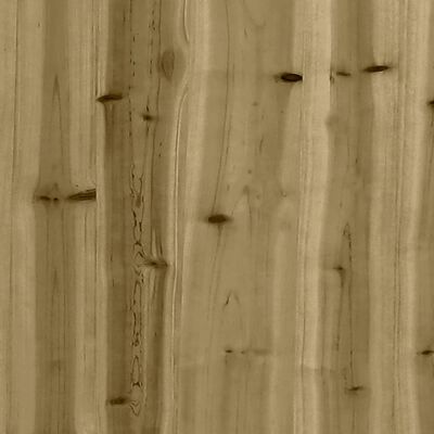 vidaXL Градинска табуретка, 62x63,5x53,5 см, импрегнирано борово дърво