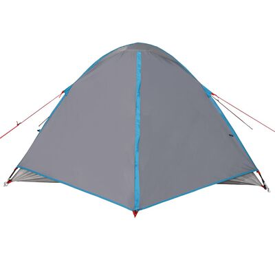 vidaXL Къмпинг палатка за 3 души, синя, водоустойчива