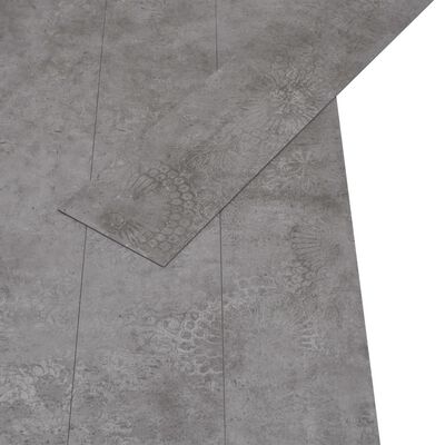 vidaXL Самозалепващи подови дъски от PVC 5,21 м² 2 мм бетонносиви
