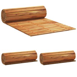 vidaXL Пътека в градината 3 бр. Натурално 200 x 50 см