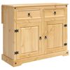 vidaXL Кухненска количка с врата 2 pcs Пчелен восък 112 x 70 x 91,5 см