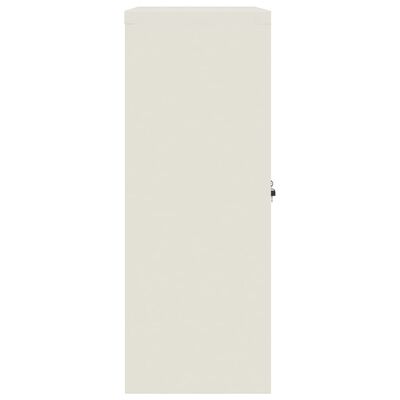 vidaXL Шкаф за папки бял 90x40x105 см стомана