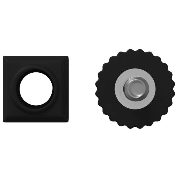 vidaXL Нивелиращи устройства за мебели Регулирума 12 pcs Черно М6 ПП