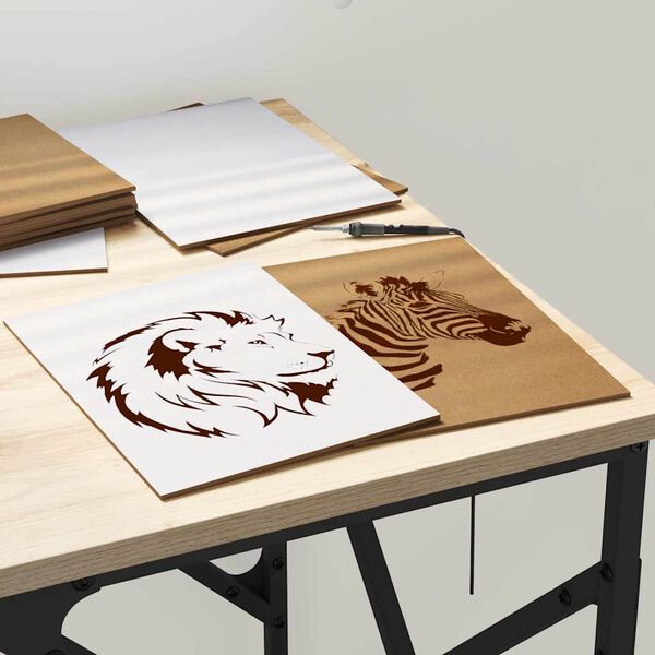 vidaXL Декор панели 12 pcs Бяло 15 x 21 x 0.3 см Инженерно дърво