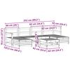 vidaXL Градински комплект диван от 7 части, дугласка ела масив