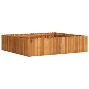 vidaXL Градинска повдигната леха, 100x100x25 см, акациево дърво масив