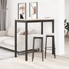 vidaXL Бар маса Естествен 110 x 55 x 105 см Солидно борово дърво