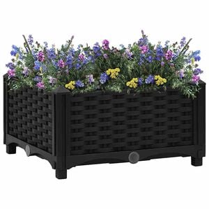 vidaXL Повдигната леха, 40x40x23 см, полипропилен