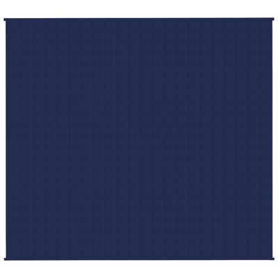 vidaXL Утежнено одеяло синьо 200x225 см 9 кг плат