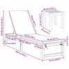 vidaXL Шезлонг 3 pcs Кафяво 35 x 35 x 34см Масивна акациева дървесина