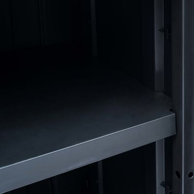vidaXL Градински шкаф за съхранение, XXL, 89x54x96 см, пластмаса
