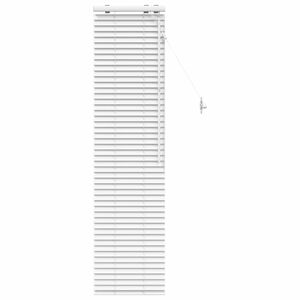 vidaXL Венецианска щора Бяло 40 x 160 cm 35 mm Солидно пауловния дърво