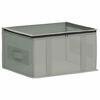 vidaXL Кутия за съхранение с прозрачна горна част Сиво 43 x 34 x 23 см