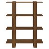 vidaXL Библиотека/разделител за стая, кафяв дъб, 100x30x123,5 см