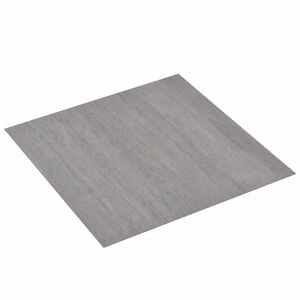vidaXL Дъски за под 5,11 м&sup2; 55 pcs ПВЦ Тъмен сив меланж