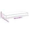 vidaXL Комплект възглавници за палет 2 pcs Крем 100 x 40 x 8 см