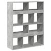 vidaXL Разделител за стая бетонно сив 100x33x125,5 см инженерно дърво