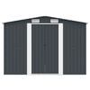 vidaXL Градинска барака, 257x298x178 см, метал, антрацит