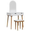 vidaXL Комплект тоалетно шкафче FAUSKE 3 pcs Бяло 76 x 50 x 143 см