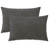 vidaXL Калъфка за възглавница 2 pcs HEERLEN Тъмносиво 30 x 50 cm