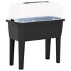 vidaXL Повдигната леха 77x38,7x82 см PP