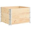 vidaXL Палетни страници, 3 бр, 100x100 см, борова дървесина масив