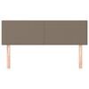 vidaXL Табла за легло, бежово, 144x5x78/88 см, плат