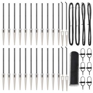 vidaXL Стълб за ограда. Сиво