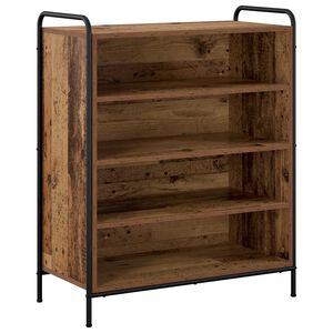 vidaXL Шкаф за обувки 76 x 36,5 x 93 см Инженерна дървесина