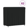 vidaXL Покривала за стойка за дърва 2 бр 122x61x106 см 420D Оксфорд