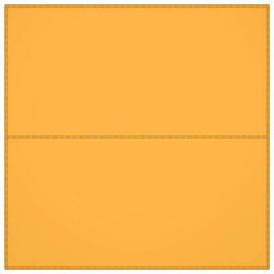 vidaXL Тента за къмпинг, 4x4 м, жълта