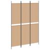 vidaXL 3-панелен параван Бежово 150 x 220 cm Текстил