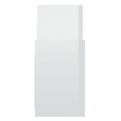 vidaXL Страничен шкаф, бял гланц, 60x26x60 см, ПДЧ