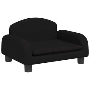 vidaXL Кучешко легло черно 50x40x30 см кадифе