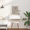 vidaXL Тоалетка с чекмедже Бяло 60 x 40 x 70 см Инженерно дърво