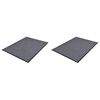 vidaXL PVC постелки за врати 2 бр сиви 90x60 см