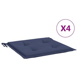 vidaXL Палетни възглавници, 4 бр, нейви сини, 50x50x4 см, Оксфорд плат