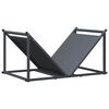 vidaXL Стойка за дърва, 70x43x34,5 см, студеновалцувана стомана