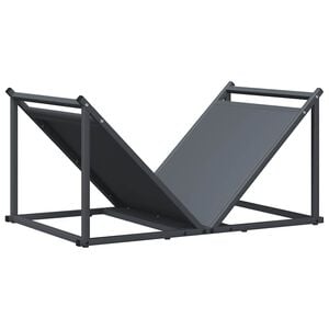vidaXL Стойка за дърва, 70x43x34,5 см, студеновалцувана стомана