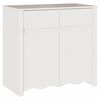 vidaXL Служебен шкаф с чекмедже Drammen Бяло 79 x 43 x 75.5 см