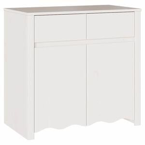 vidaXL Служебен шкаф с чекмедже Drammen Бяло 79 x 43 x 75.5 см