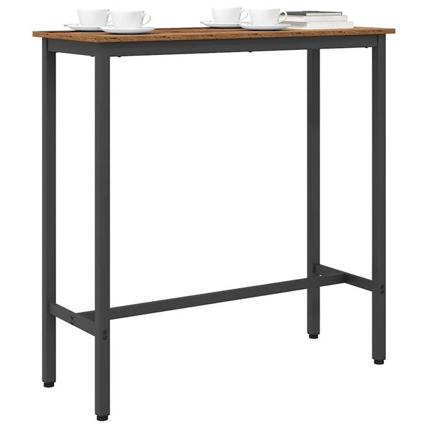 vidaXL Маса Старо дърво 100 x 40 x 100,5 см