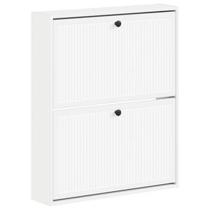 vidaXL Стенно шкафче за обувки EDE 71 x 17 x 86 см Инженерна дървесина