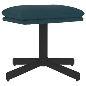 vidaXL Табуретка, синя, 60x60x36 см, кадифе