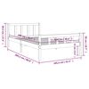 vidaXL Рамка за легло, масивно дърво, 100х200 см