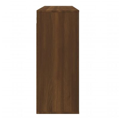 vidaXL Стенен шкаф, кафяв дъб, 80x33x80 см, инженерно дърво