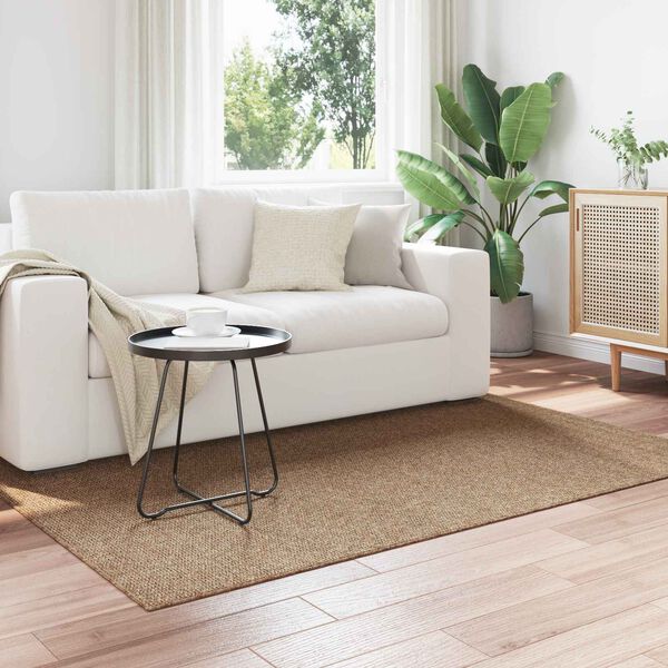 vidaXL Килими за помещение AGIRA Естествен 170 x 120 см Полиестер