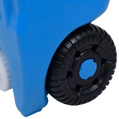 vidaXL Резервоар за вода на колела за къмпинг 40 л син
