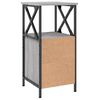 vidaXL Нощно шкафче, сив сонома, 34x35,5x70 см, инженерно дърво