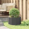 vidaXL Кашпа Черно 60 x 60 x 35 cm Стомана